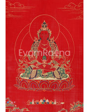 Red Amitayus Thangka Giclee Canvas 