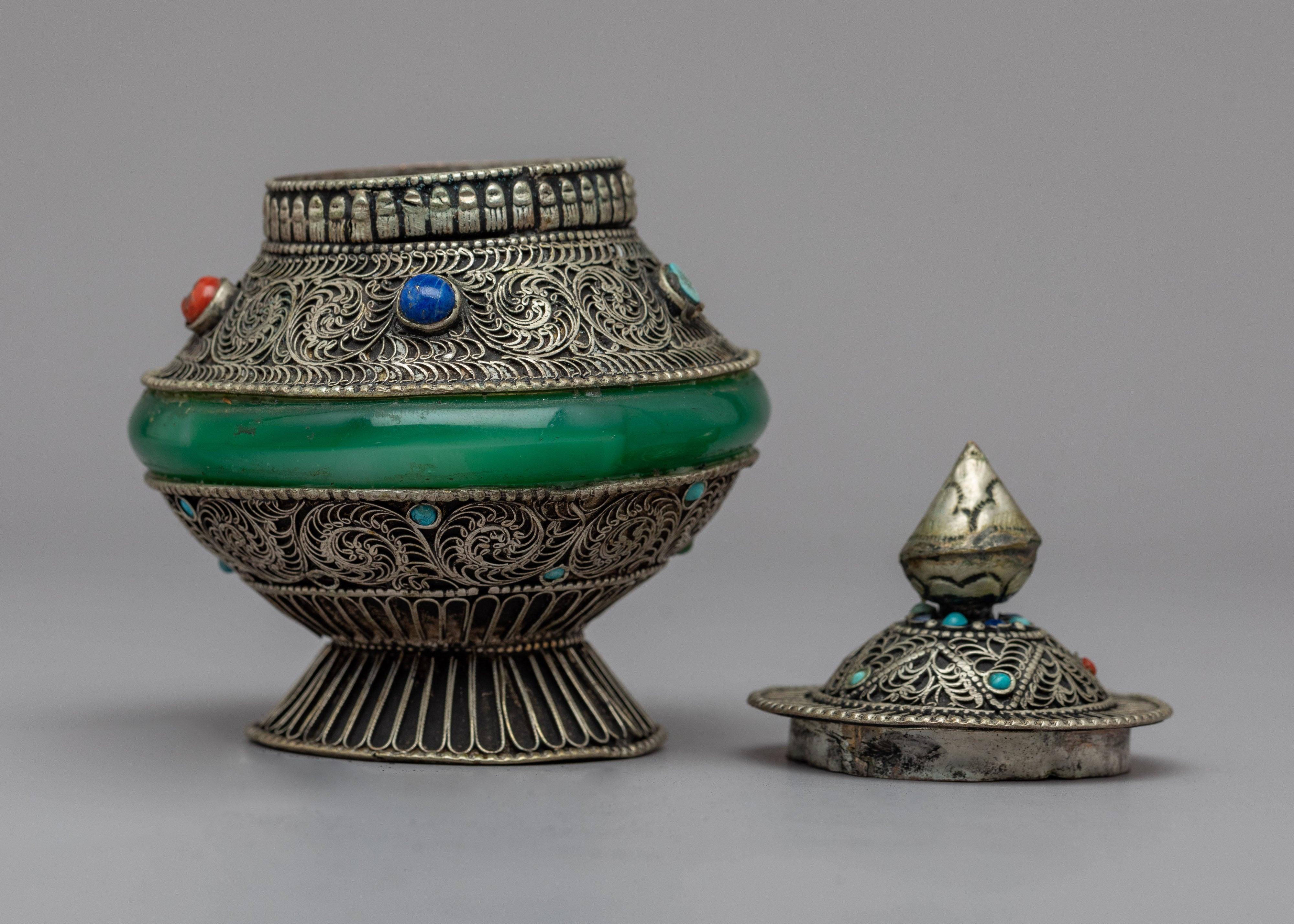 Dhupur Rice Pot | Silver plating Pot