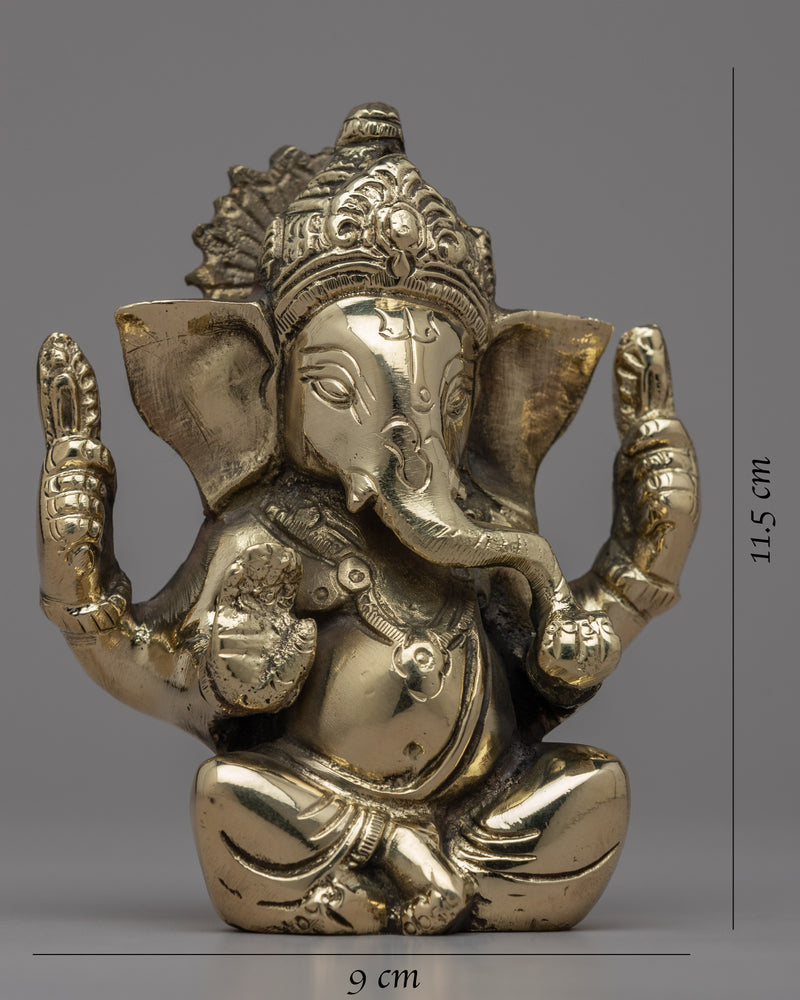 Ganesha Mantra Practice Statue | Traditionally Hand-crafted Sculpture