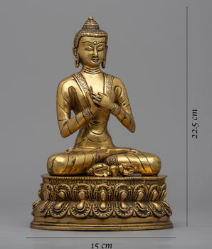 Vairocana Buddha Statue | Traditionally Made Himalayan Sculpture