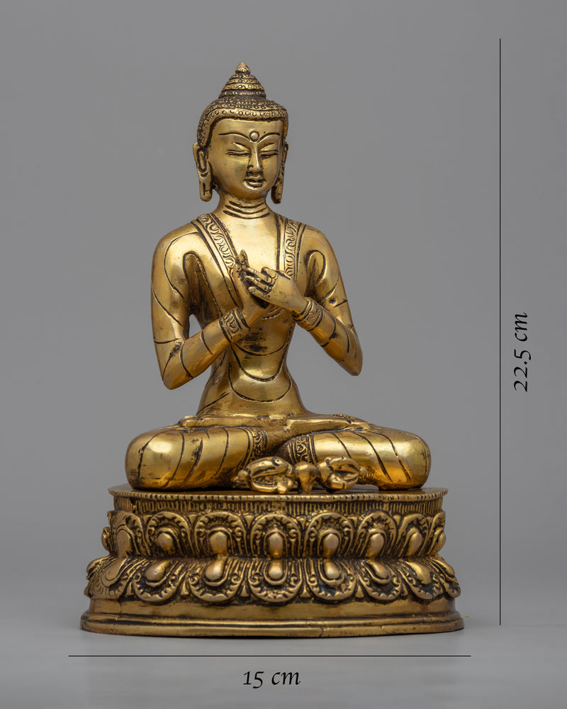 Vairocana Buddha Statue | Traditionally Made Himalayan Sculpture