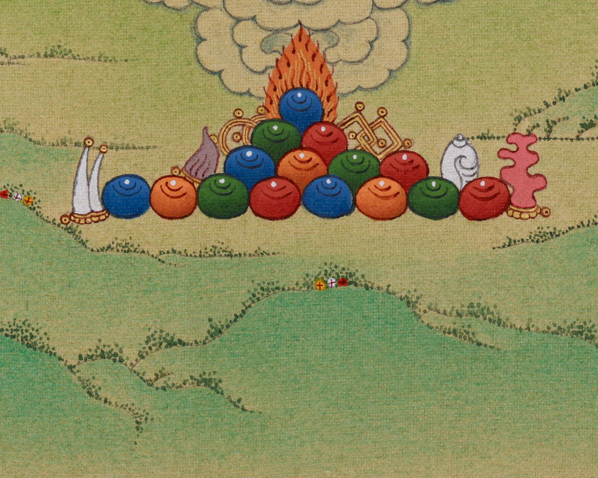 Traditional Thangka of Amitabha Buddha | A Divine Symbol of Compassion and Pure Land