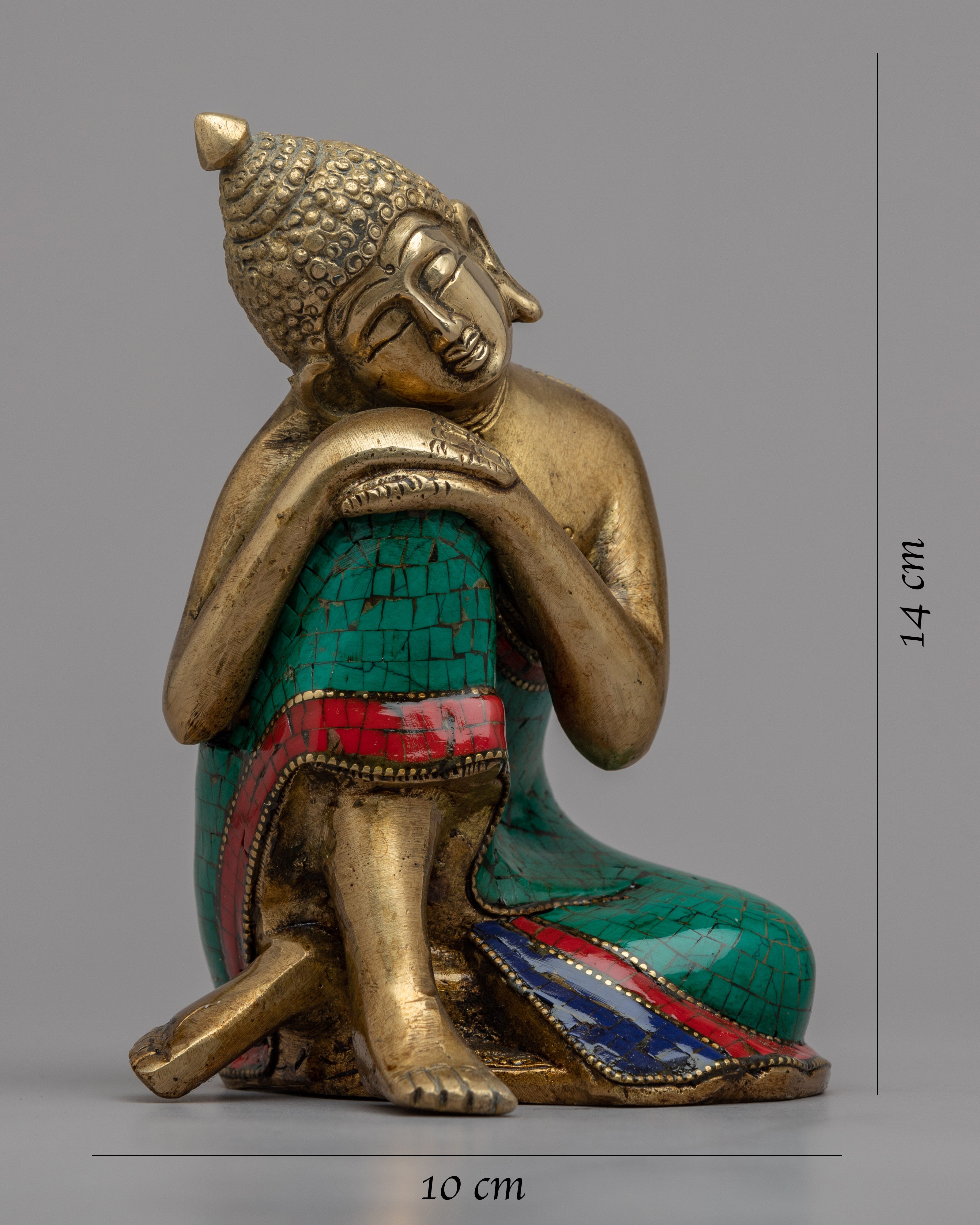 Resting Buddha Statue | Traditional Tibetan Style Buddhist Statue