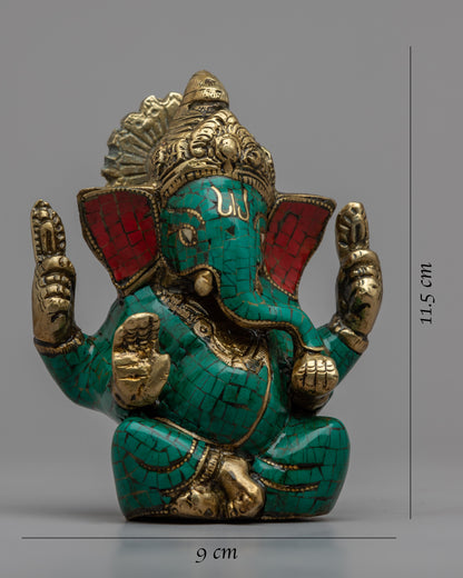 Brass Ganesha Statue | Handmade Artwork