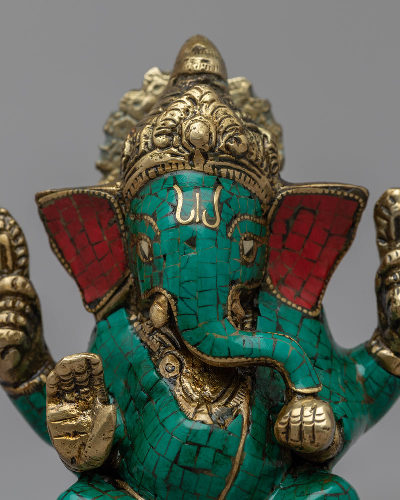 Brass Ganesha Statue | Handmade Artwork