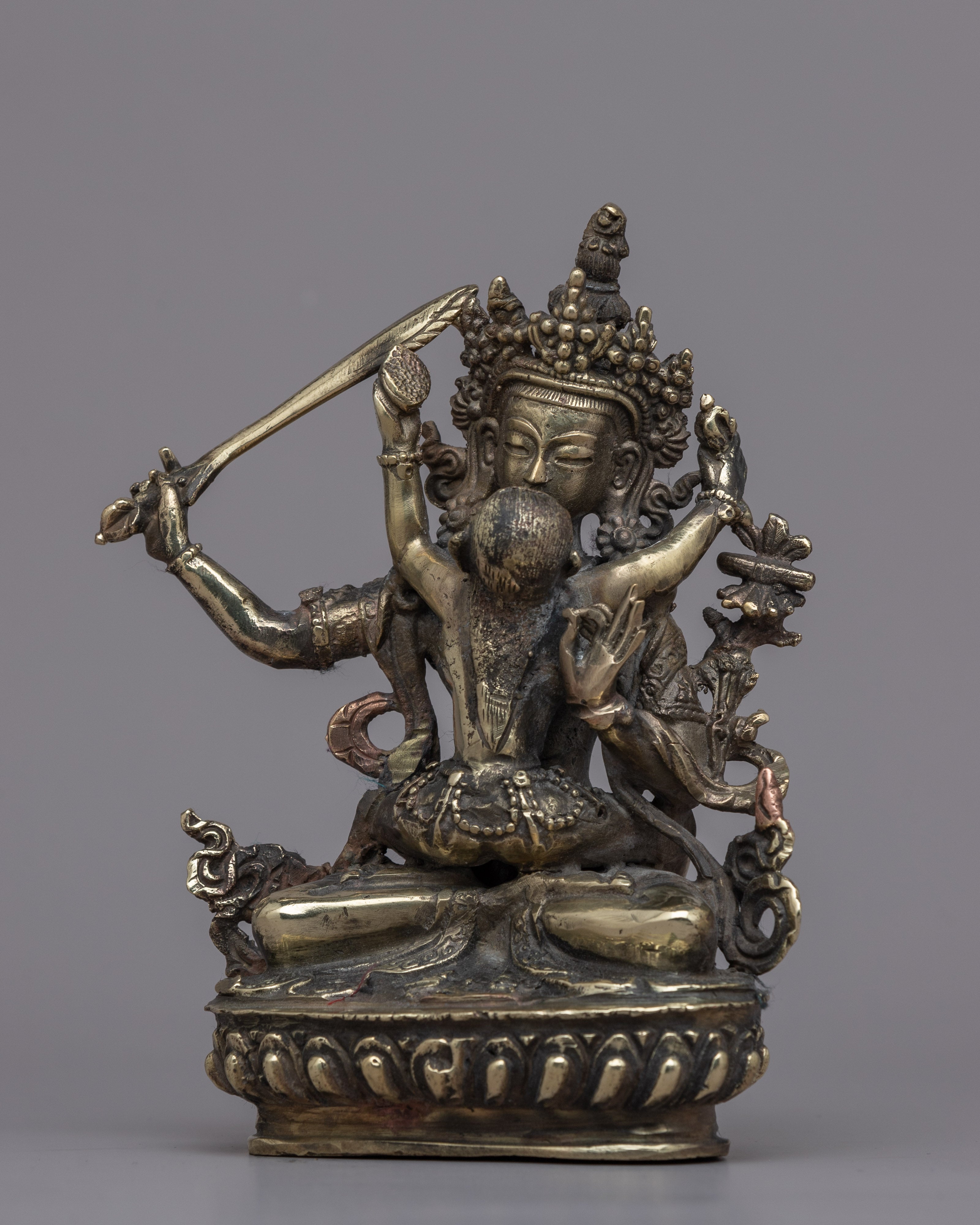 Manjushri Mantra Practice Statue | Traditional Handcrafted Buddhist Art