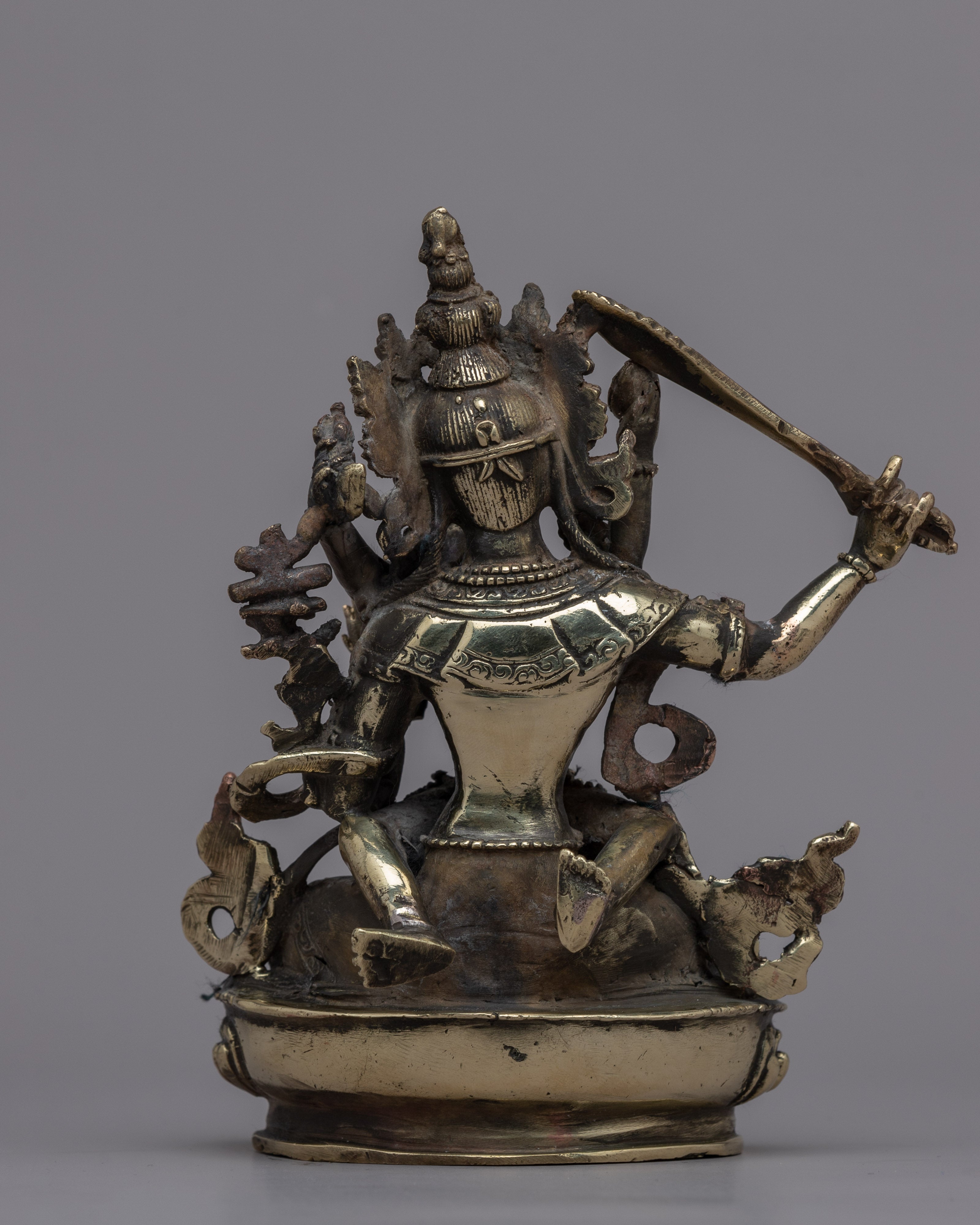 Manjushri Mantra Practice Statue | Traditional Handcrafted Buddhist Art
