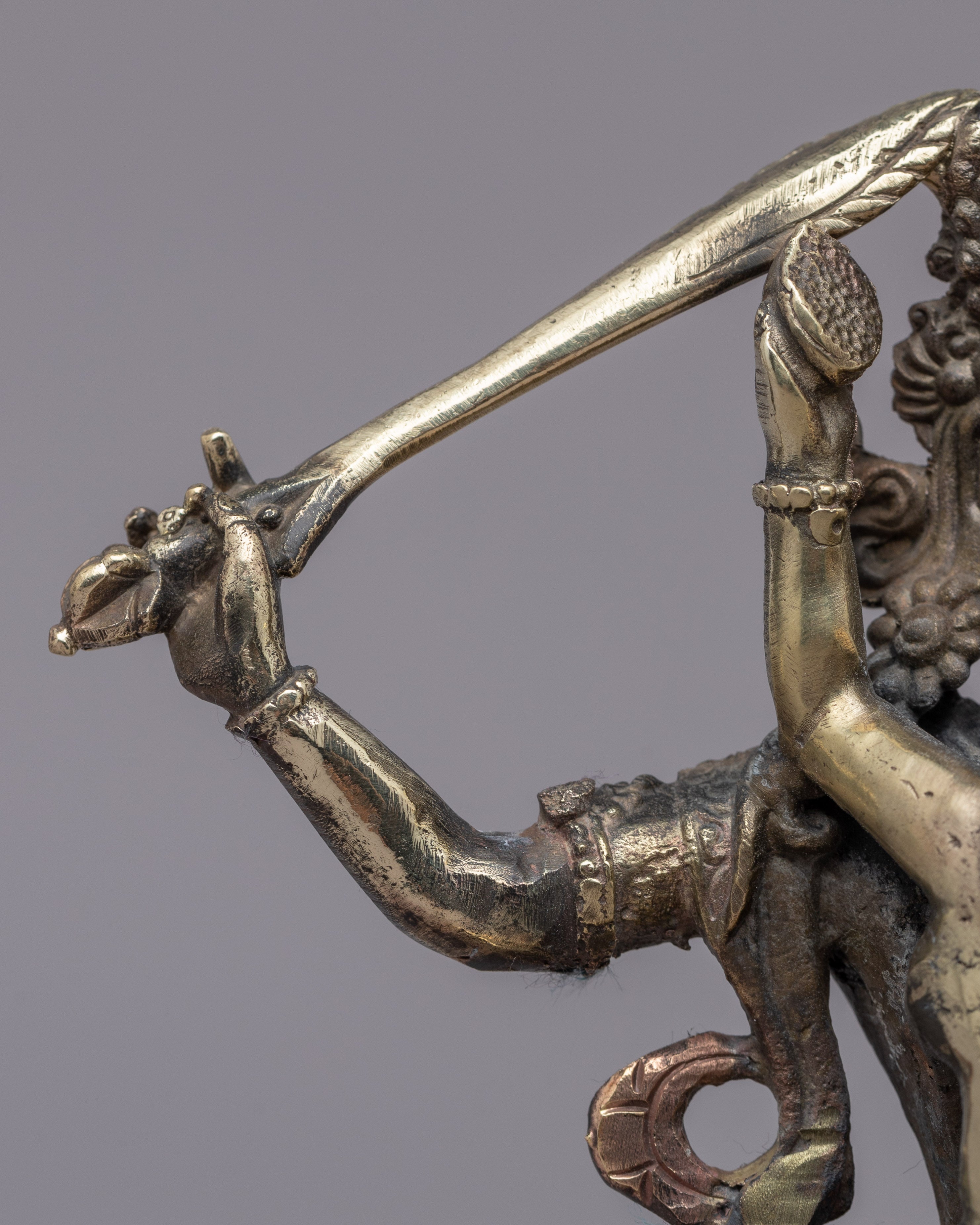 Manjushri Mantra Practice Statue | Traditional Handcrafted Buddhist Art