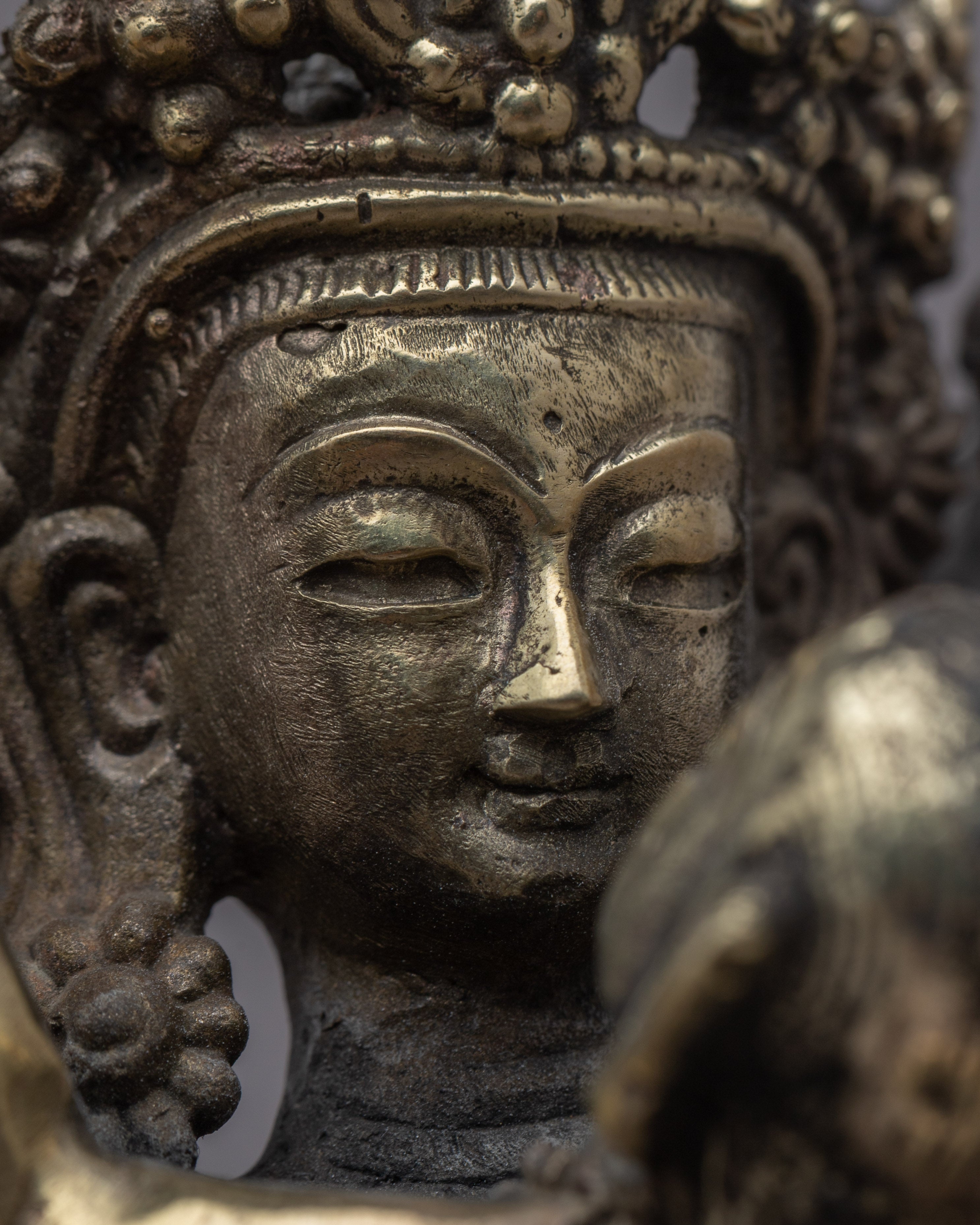 Manjushri Mantra Practice Statue | Traditional Handcrafted Buddhist Art