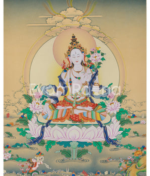Ma-Arya White Tara Giclee Canvas