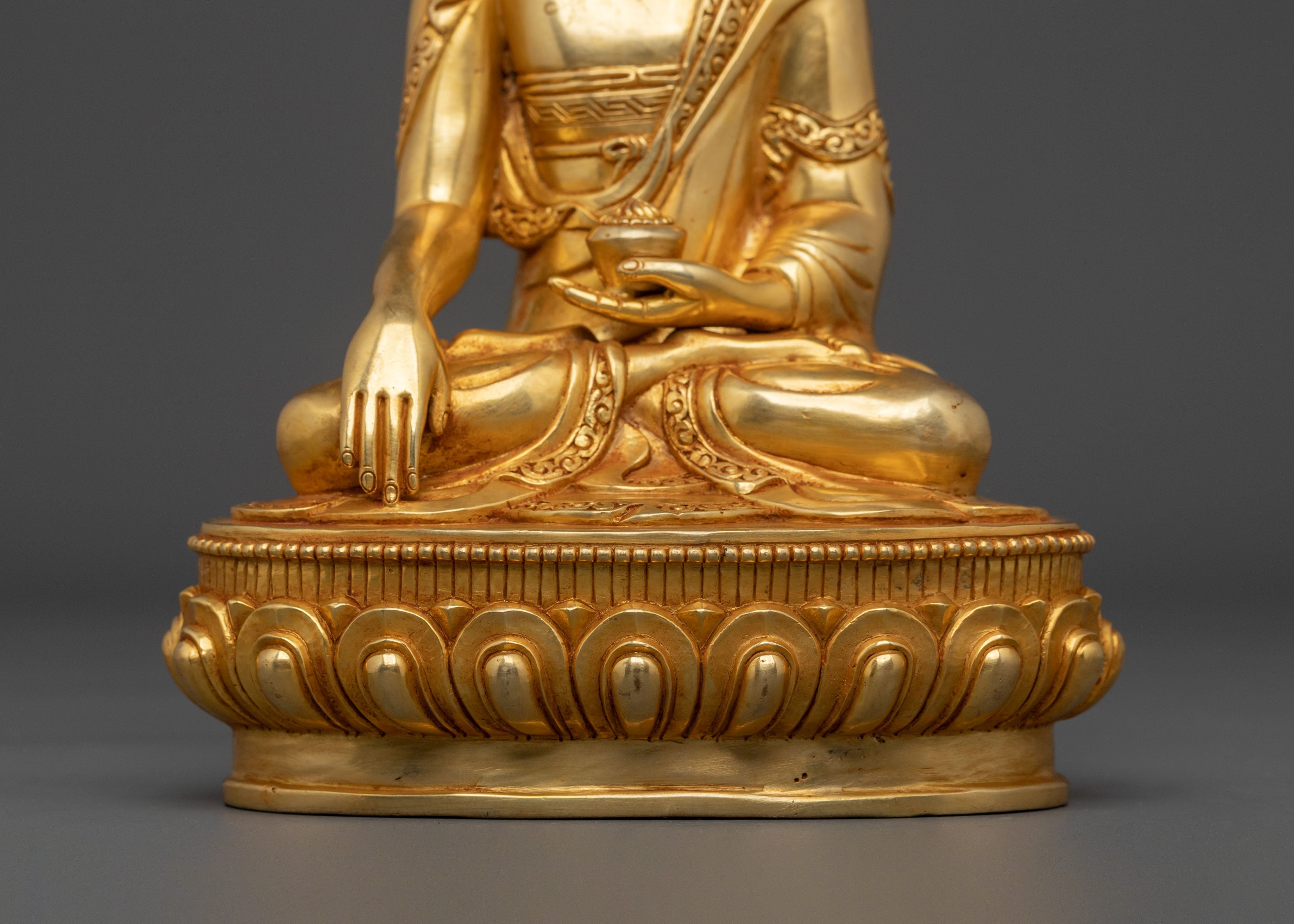 Traditional Sacred Shakyamuni Buddha Figure | Spiritual Home and Temple Decor