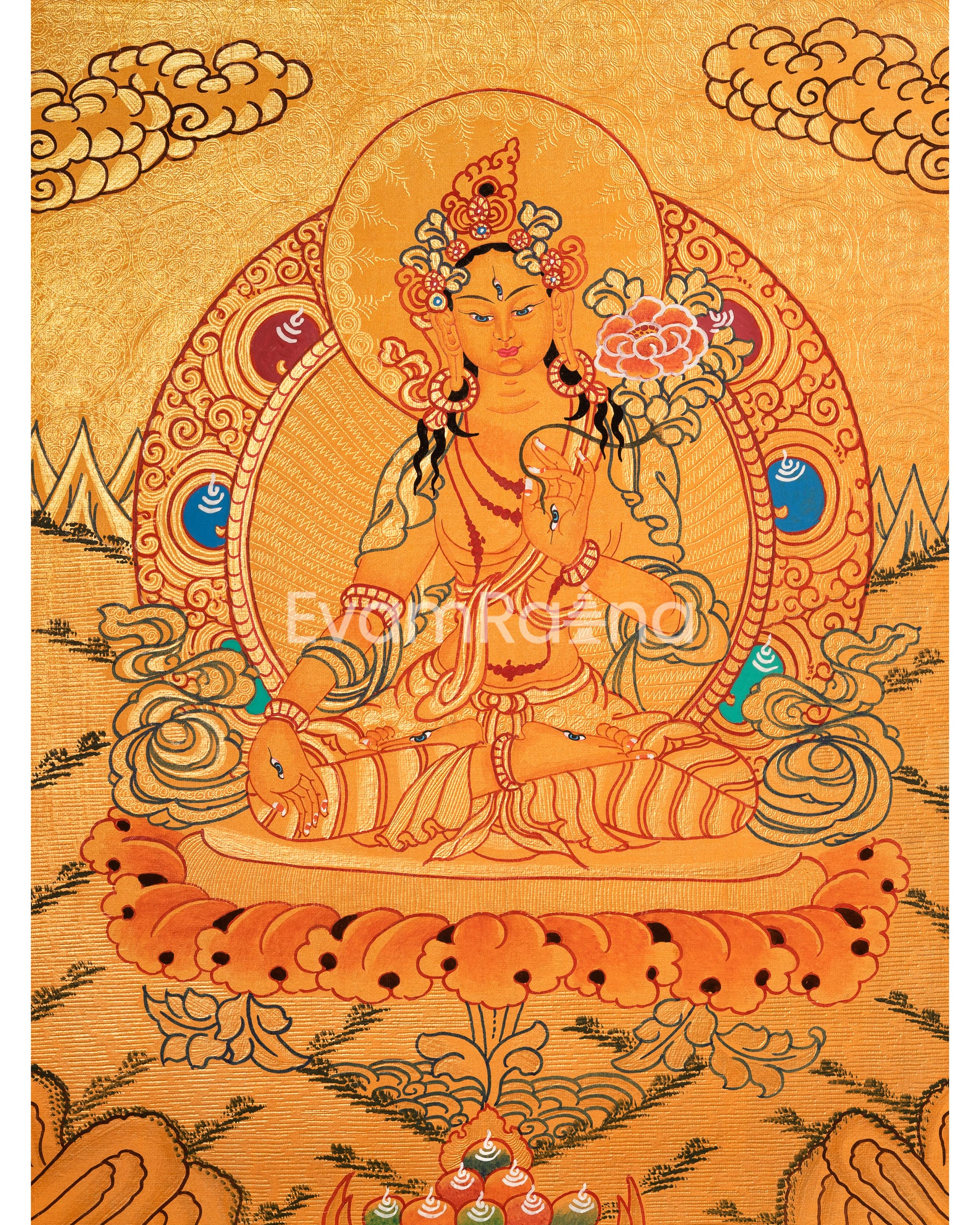 7 Eyed White Tara | A Sacred Symbol of Compassion and Healing