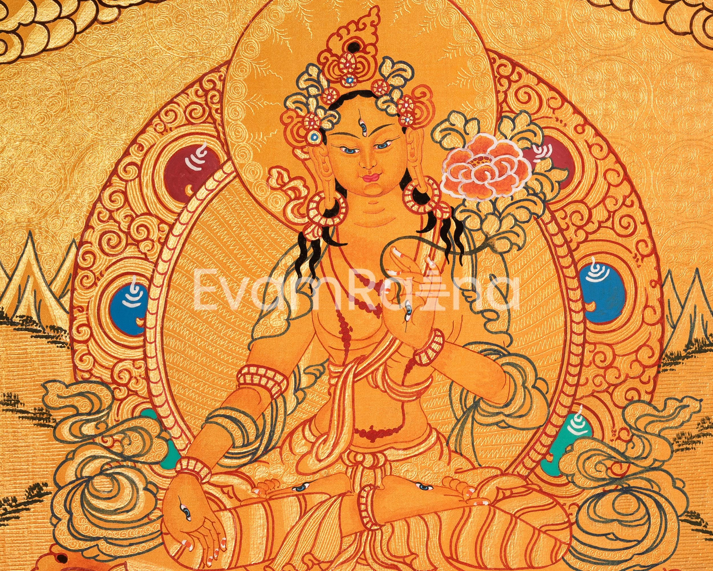 7 Eyed White Tara | A Sacred Symbol of Compassion and Healing