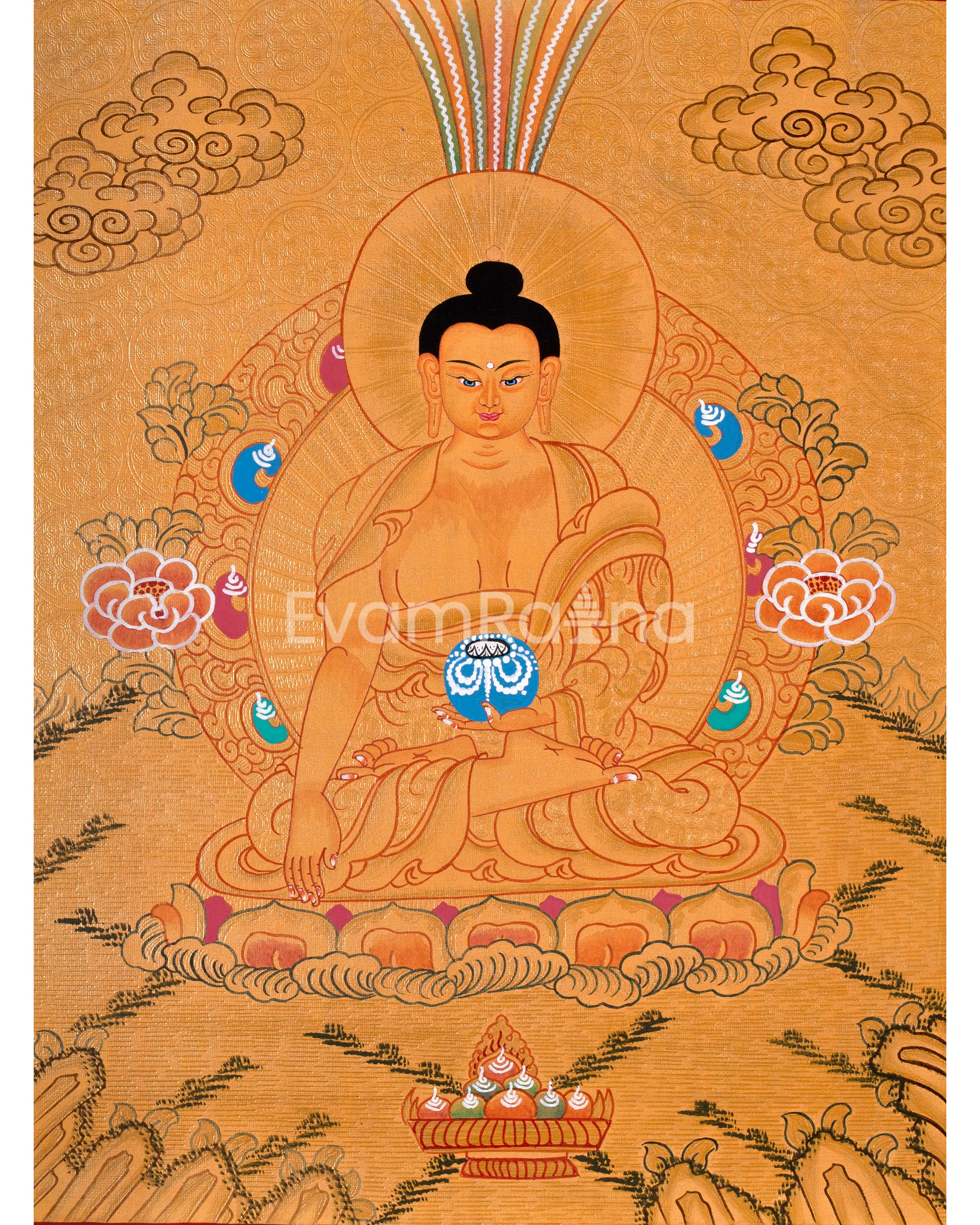 Meditative Gautam Buddha Artwork | Symbol of Peace and Wisdom