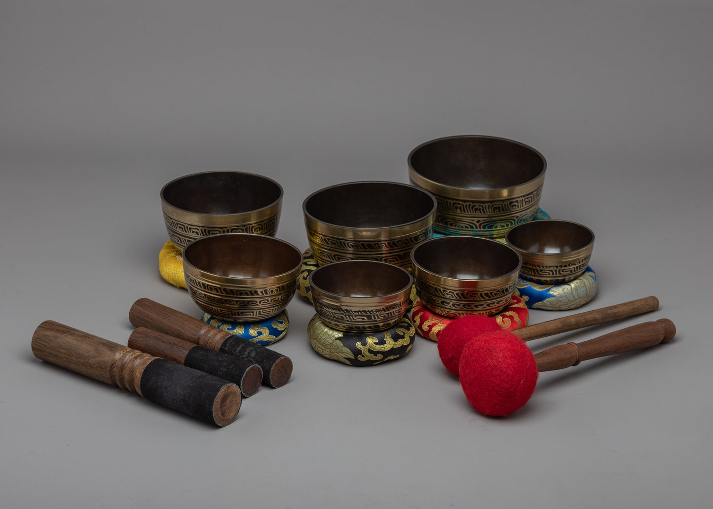 Tibetan Singing Bowl Set of 7 | Journey through Chakra Alignment and Serenity