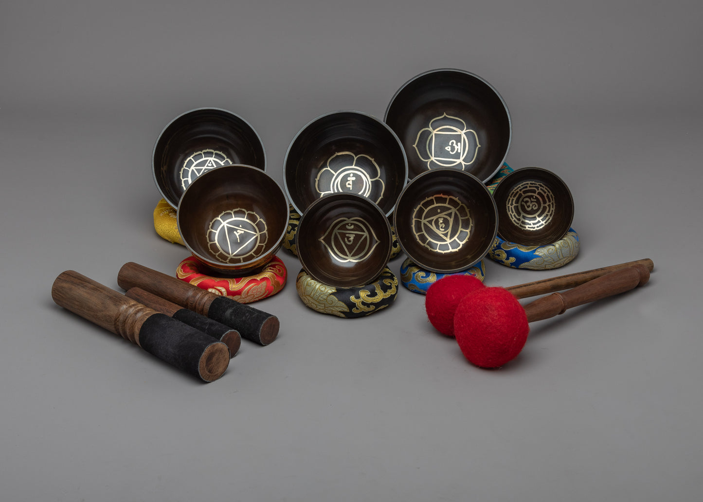 Tibetan Singing Bowl Set of 7 | Journey through Chakra Alignment and Serenity
