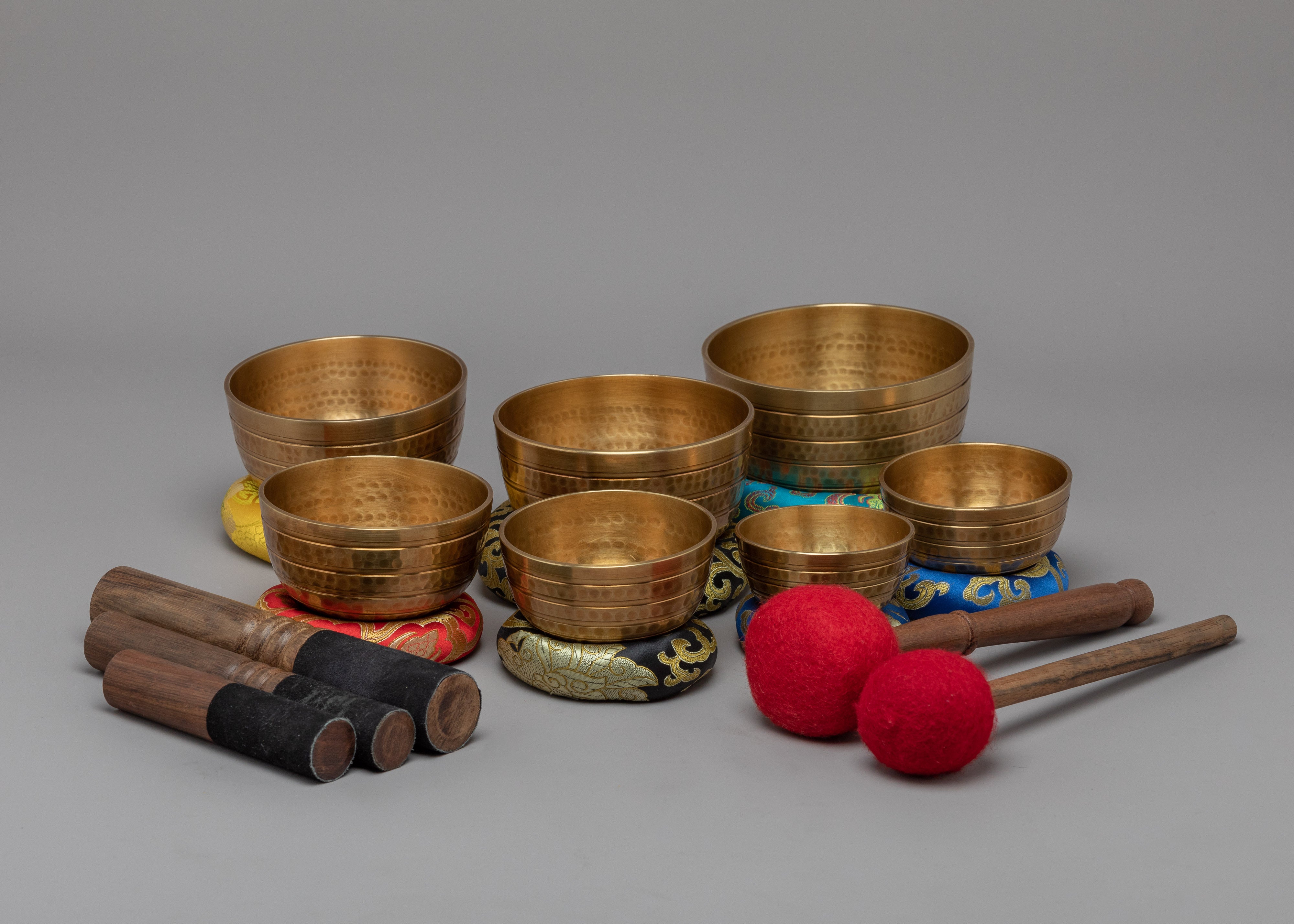 Tibetan Singing Bowl Set | Handcrafted bowl For the Meditation