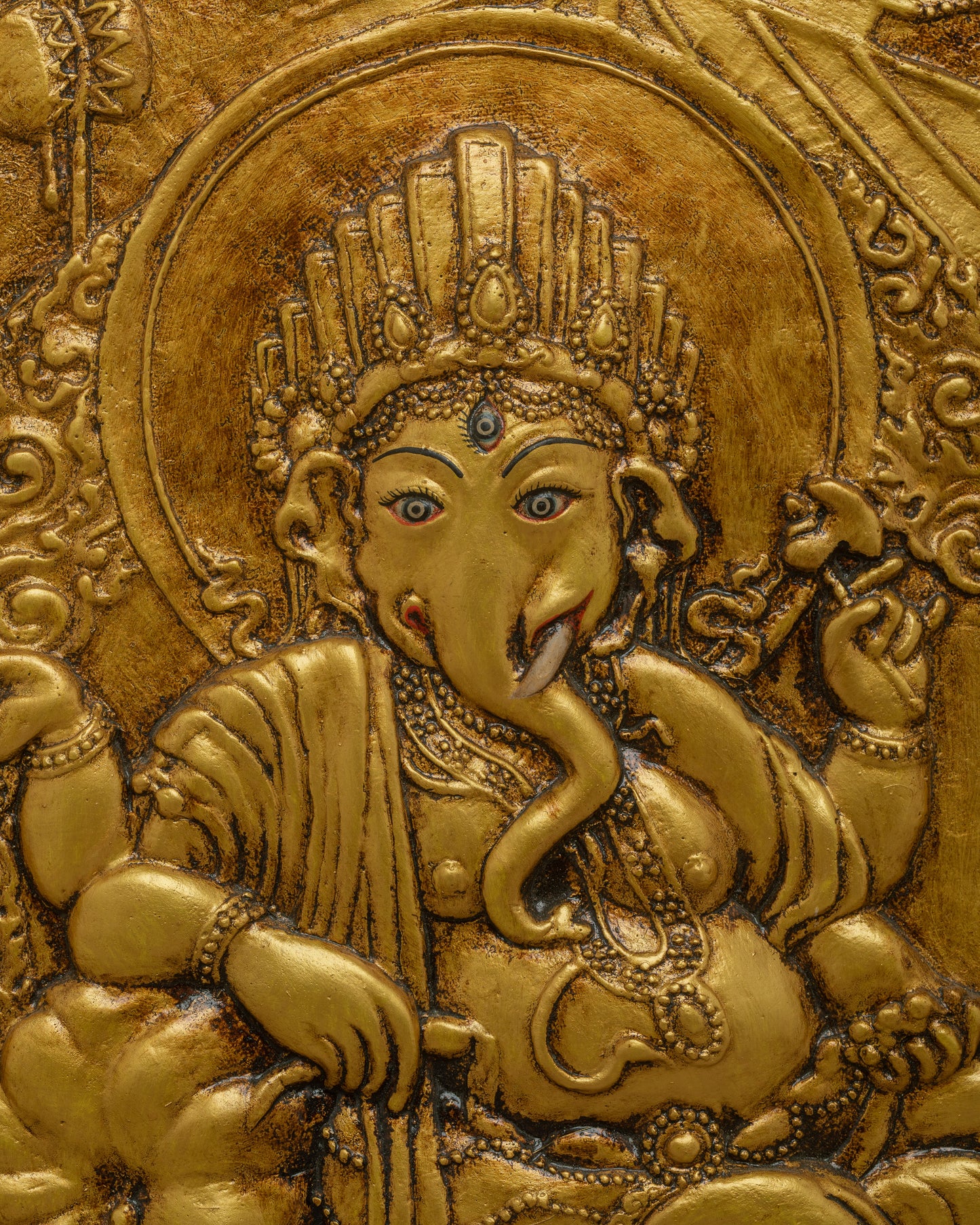 Ganesh Wall Relief Art | Wall Hanging