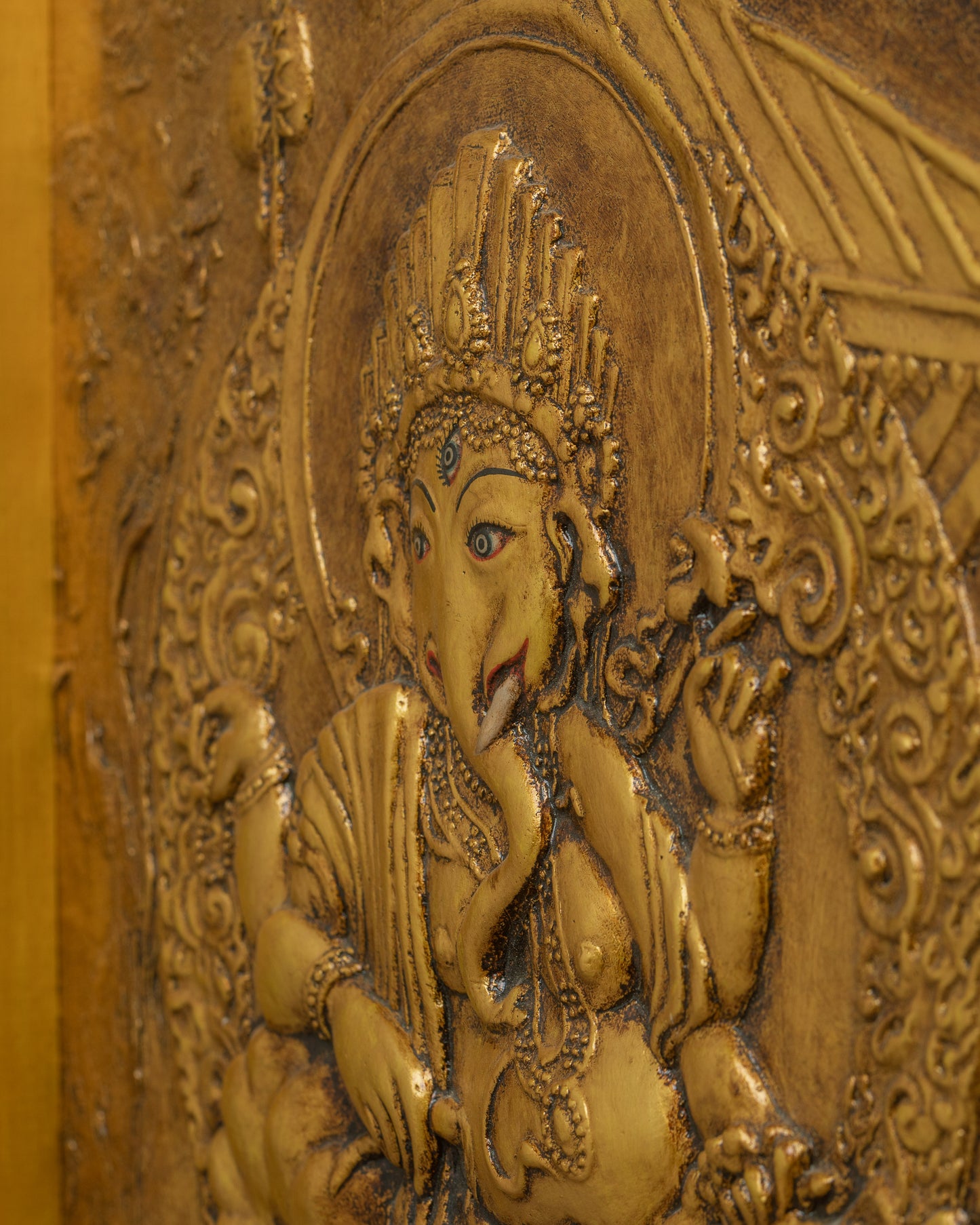 Ganesh Wall Relief Art | Wall Hanging