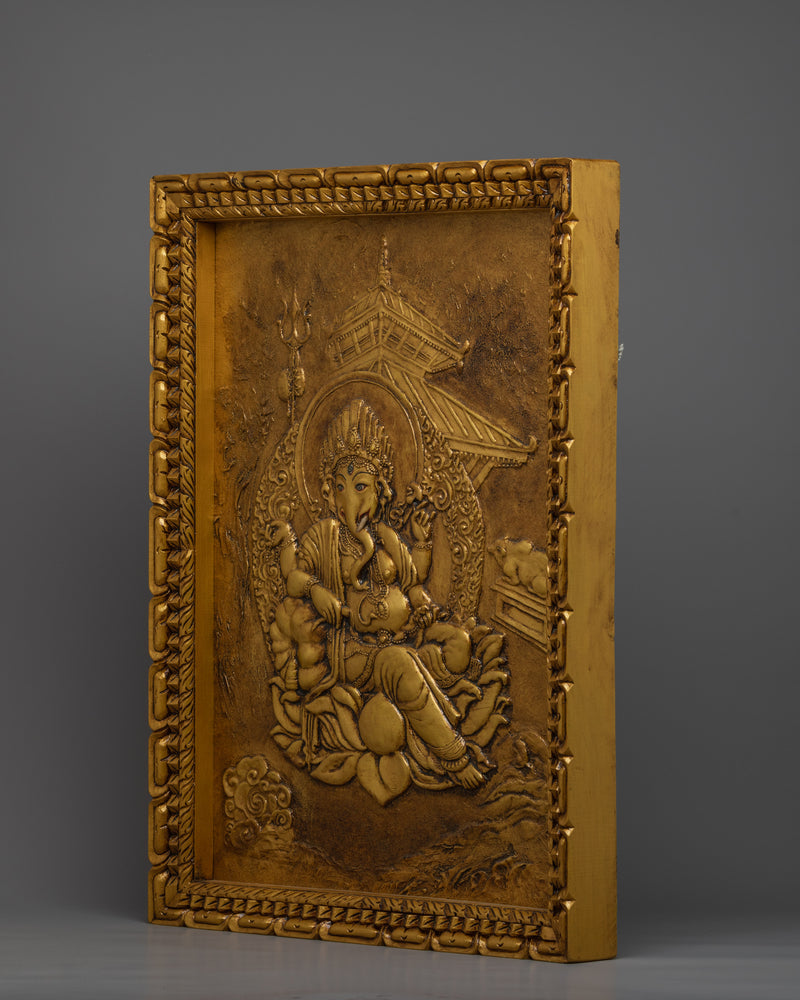 Ganesh Wall Relief Art | Wall Hanging