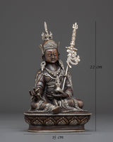 Radiant Oxidized Guru Rinpoche Statue