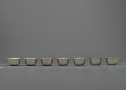 7 Bowl Water Offering Set | Symbolic Offering for Purification and Devotion