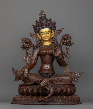 shri-green-tara-oxidized