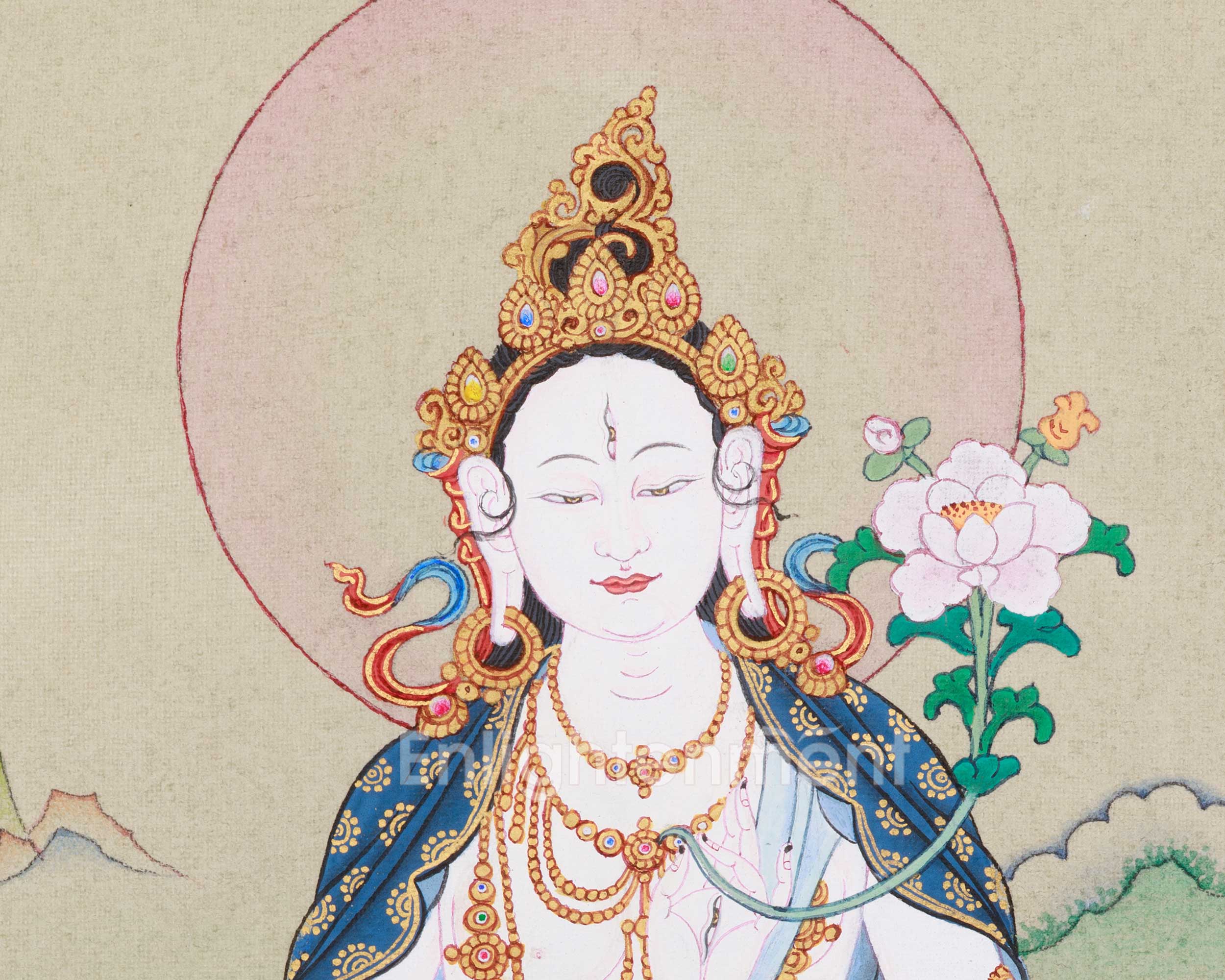 White Tara, Healing Buddhist Goddess | Seven-Eyed Female Buddha