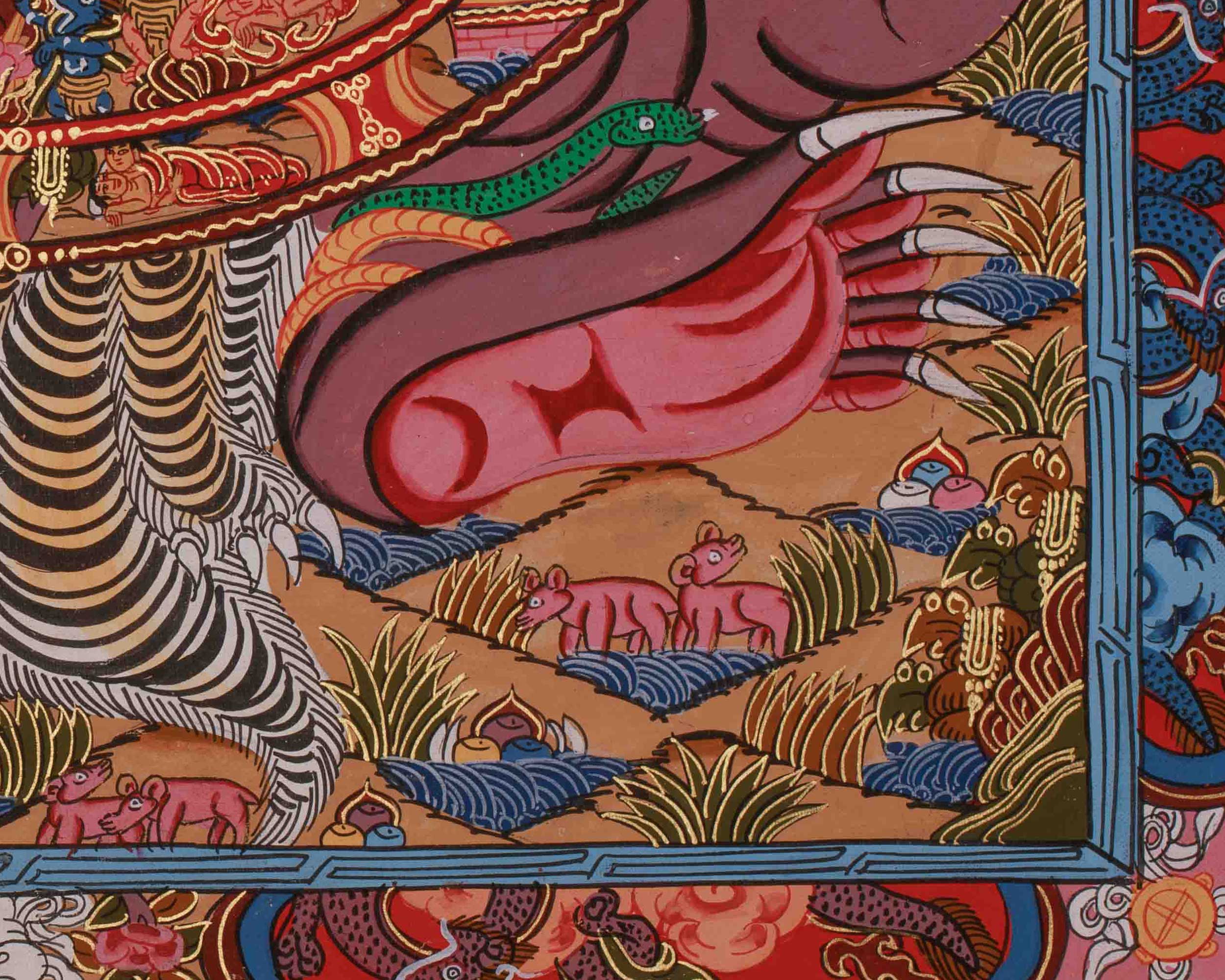 Tibetan Wheel of Life Artwork | Teaching Samsara and the Path to Freedom