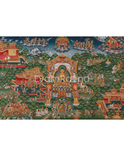 Buddha Life Story Canvas Print | Buddha's Journey to Enlightenment