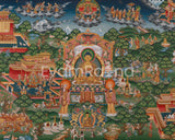 Buddha Life Story Canvas Print