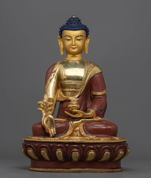 lapis lazuli medicine buddha statue 