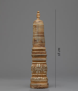 Ethically Sourced Bone Stupa | Himalayan Art