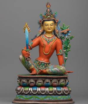 manjushri mantra statue