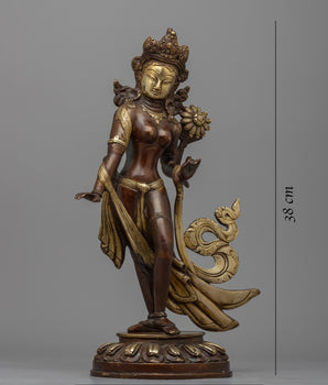 The White Tara Goddess of Compassion Statue | Divine Feminine Energy and Grace