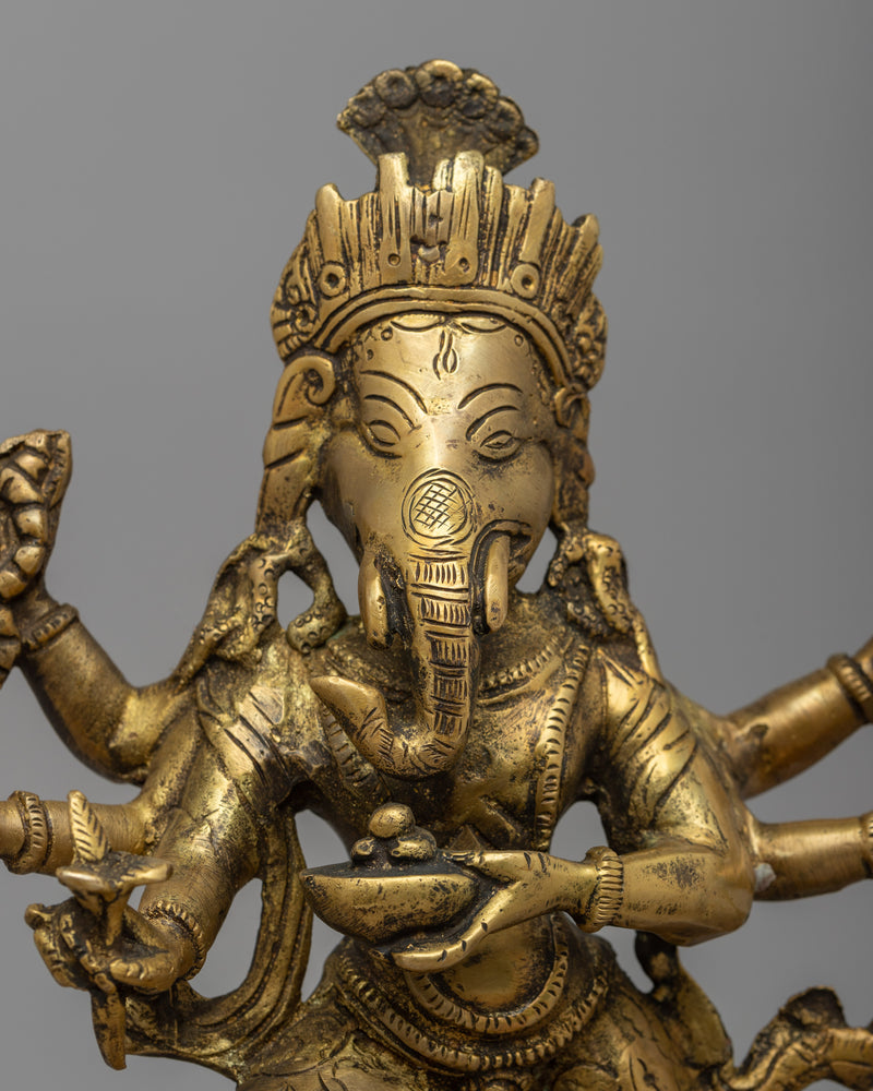 Brass Ganesh Statue | Auspicious Figure for Success and Blessings