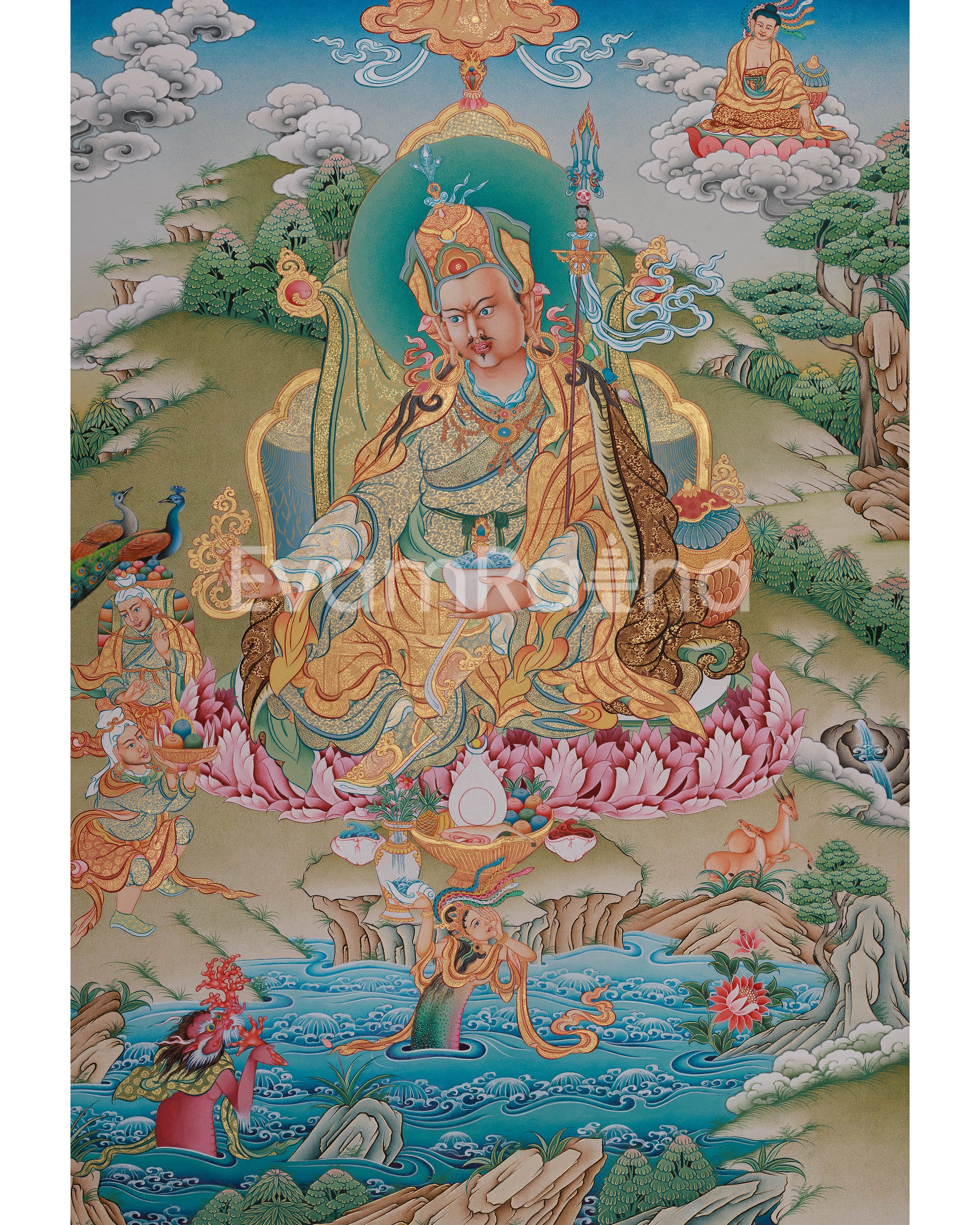 Spiritual Guru Padmasambhava Canvas Artwork