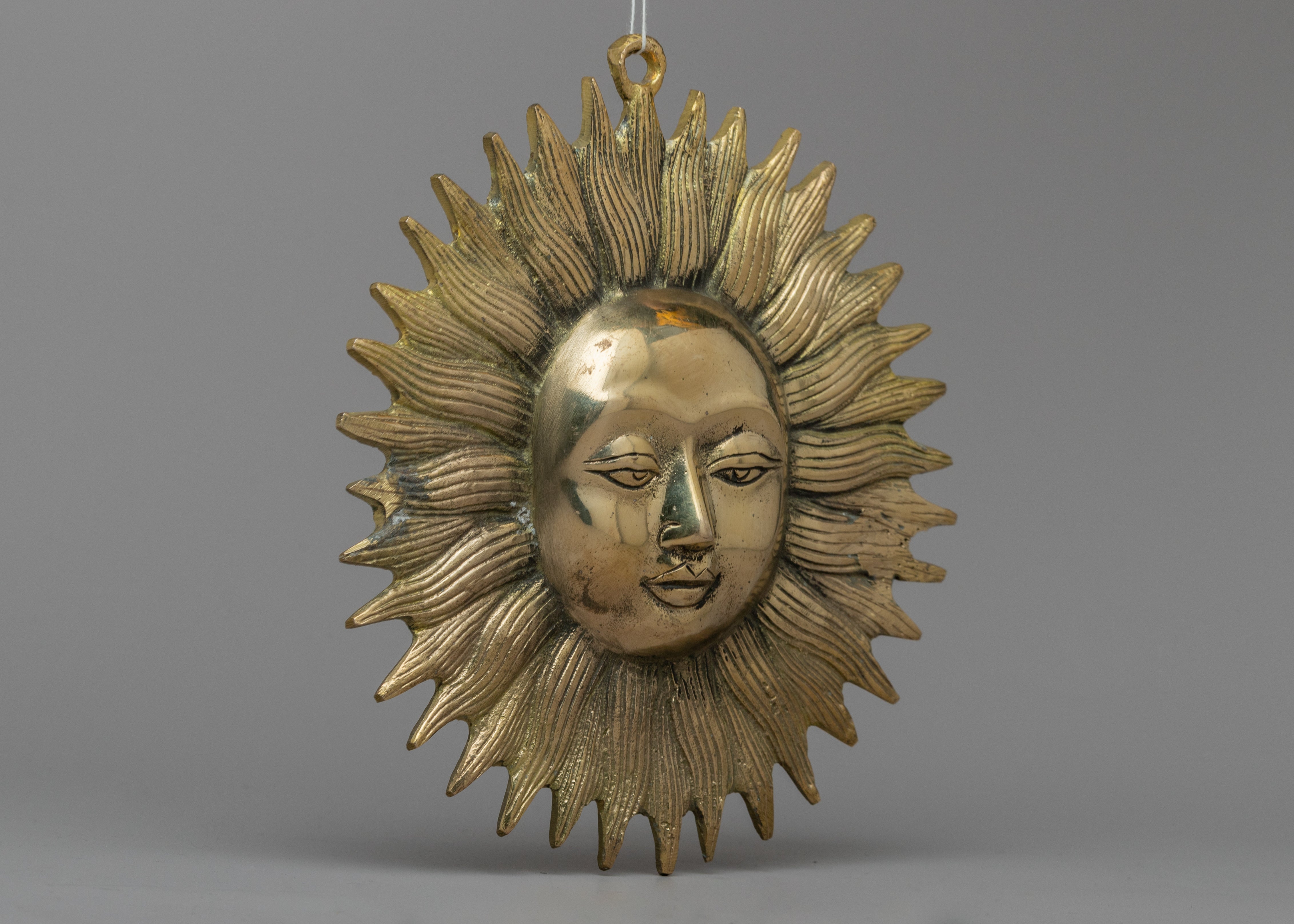 Sun Wall Decor Indoor | Brass Decorative Item