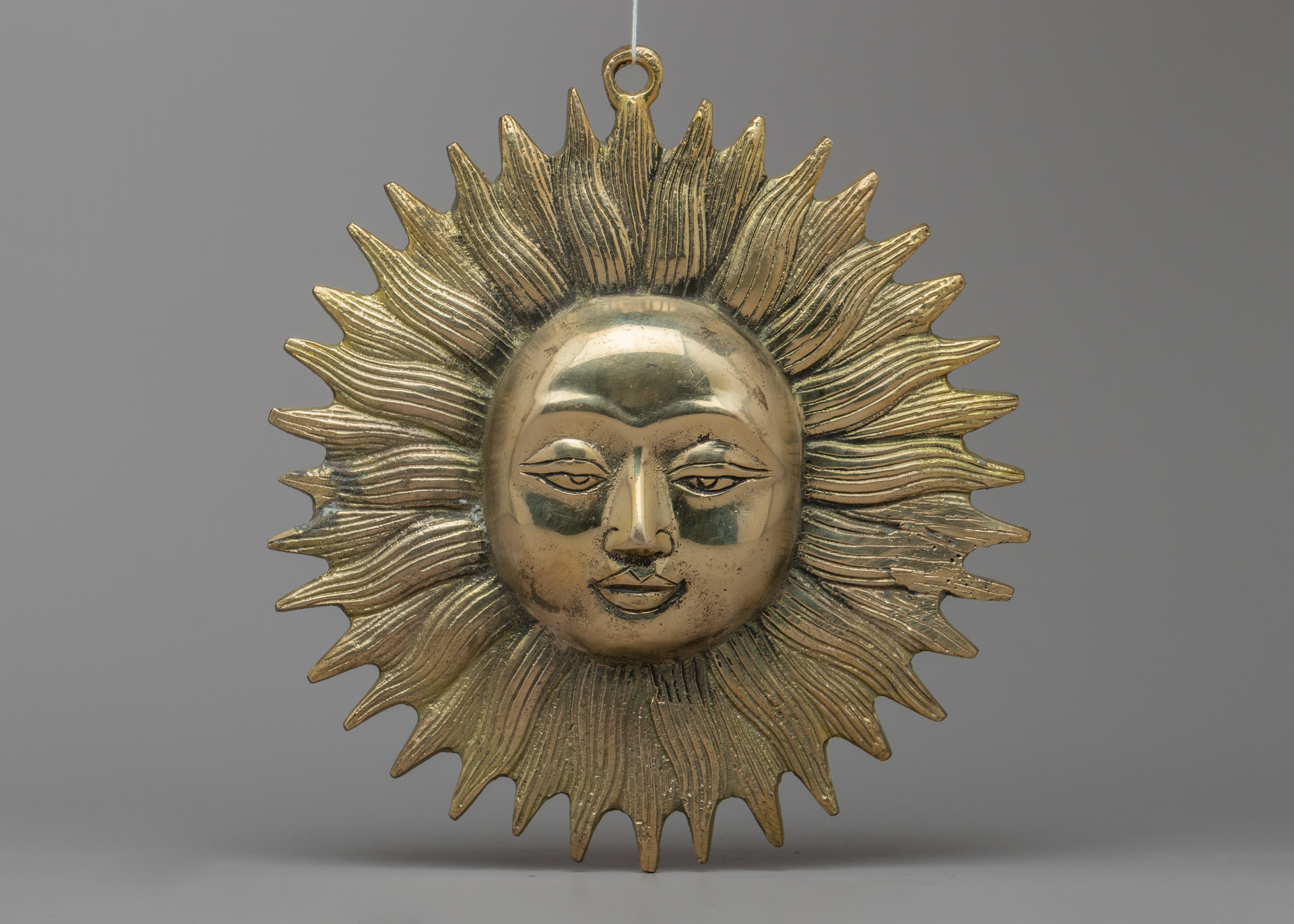 Sun Wall Decor Indoor | Brass Decorative Item