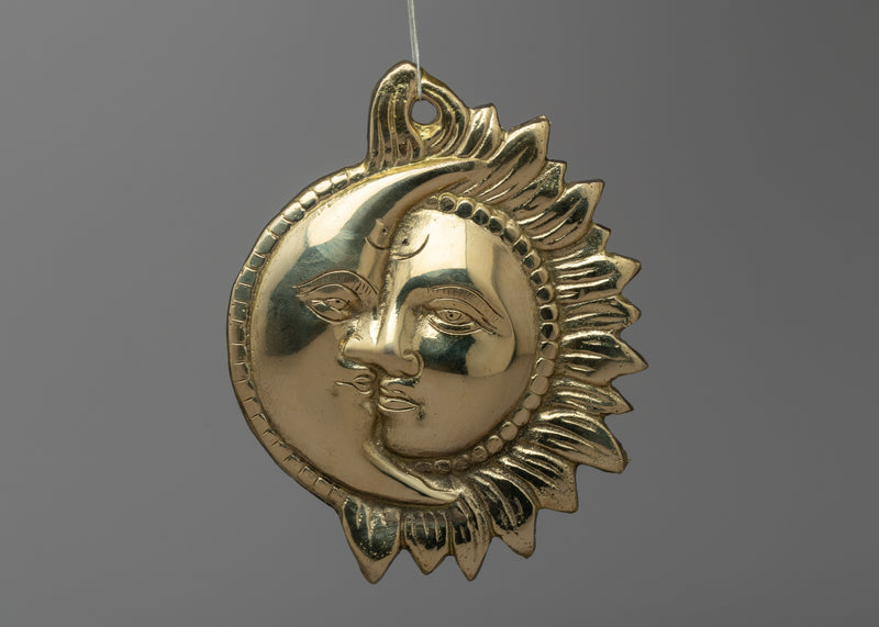 Brass Sun and Moon Decor | Indoor and Outdoor Decor