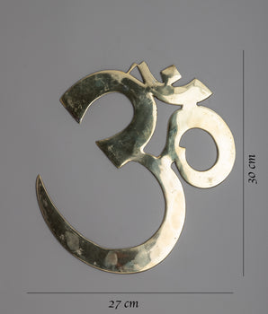 Brass Om Wall Hanging | Sacred Serenity for Harmonious Home Decor