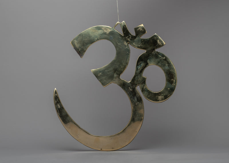 Brass Om Wall Hanging | Sacred Serenity for Harmonious Home Decor