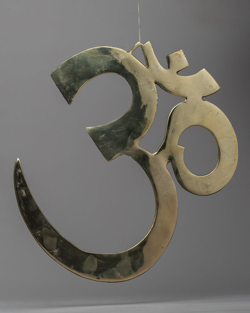 Brass Om Wall Hanging | Sacred Serenity for Harmonious Home Decor