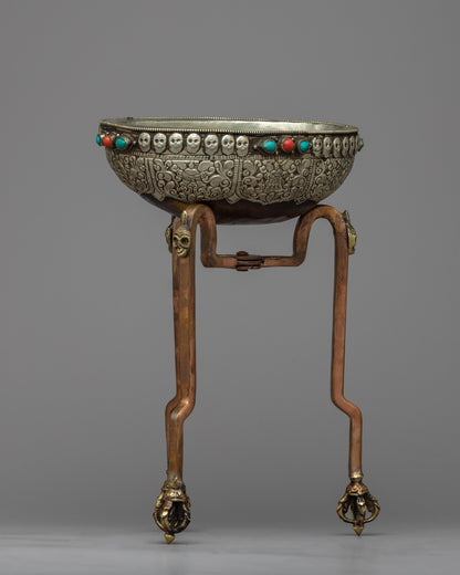 Buddhist Skull Sup"Kapala" | Tibetan Kapala for Offering