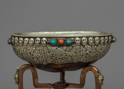 Buddhist Skull Sup"Kapala" | Tibetan Kapala for Offering