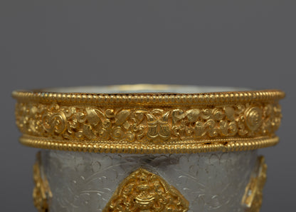 Traditional Buddhist Offering Bowls | Symbolic Altar Decor and Meditation Accessories