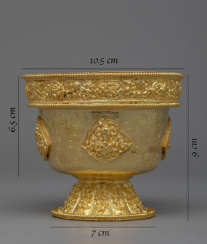 Altar Offering Bowl | Graceful Bowl for Sacred Offerings and Prayers