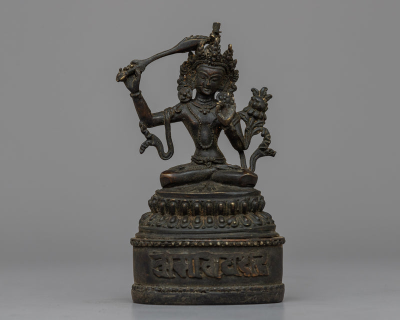 Black Manjushri Statue |  Inspiring Sculpture for Wisdom