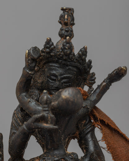 Handcrafted Small Vajrasattva Statue | Sacred Buddhist Sculpture