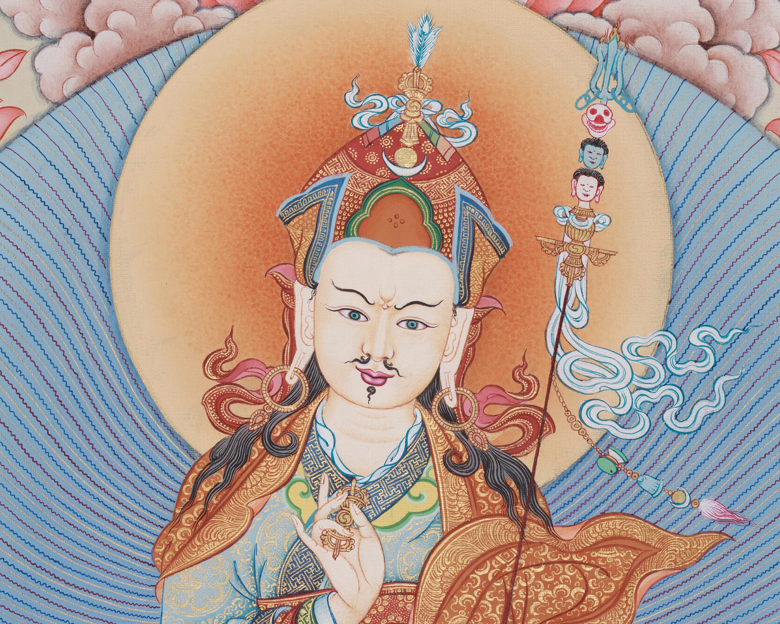 Guru Rinpoche, Padmasambhava Canvas Print | Lotus-Born Master | Buddhist Masters